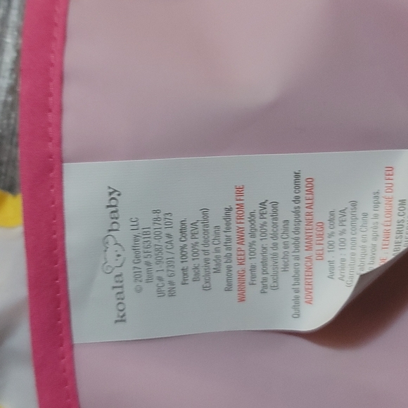 Brand NWT two packs six total baby bibs 0-9 months George baby and koala baby - Picture 6 of 7